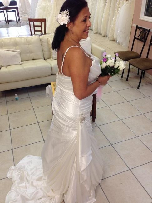 I said "Yes to the dress!"