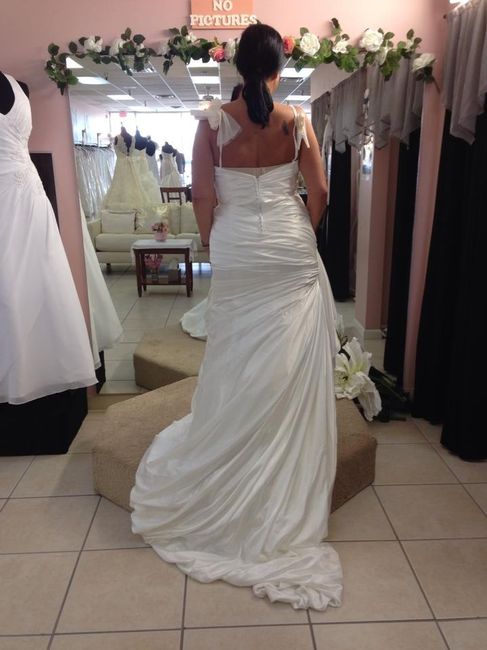 I said "Yes to the dress!"