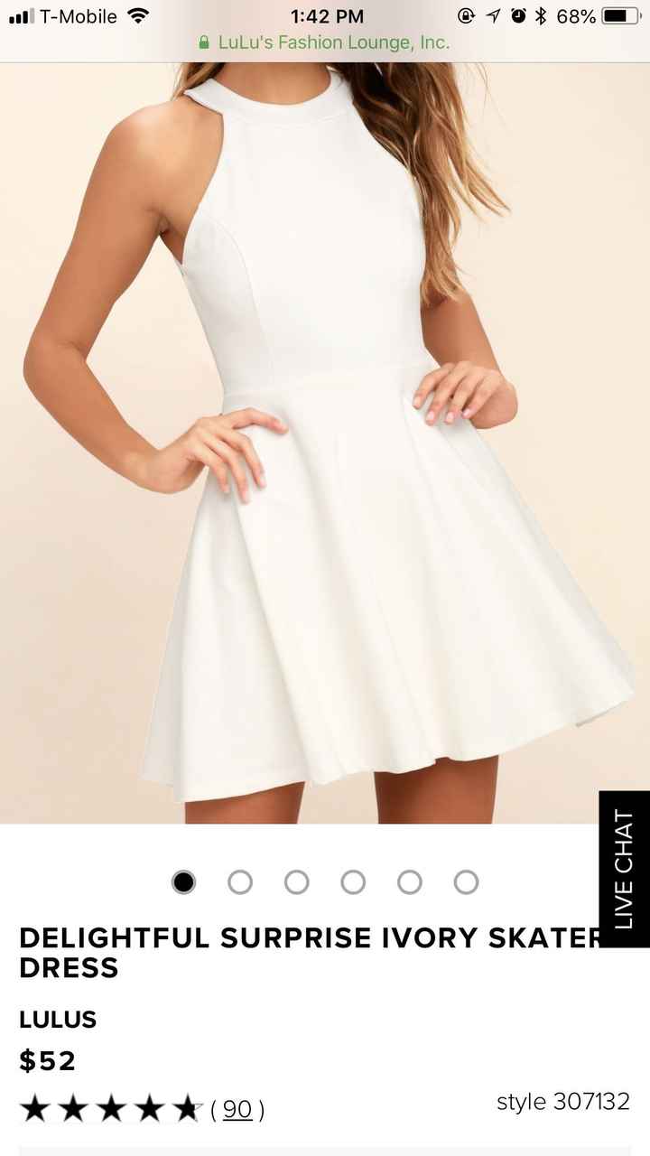 Delightful surprise 2024 ivory skater dress