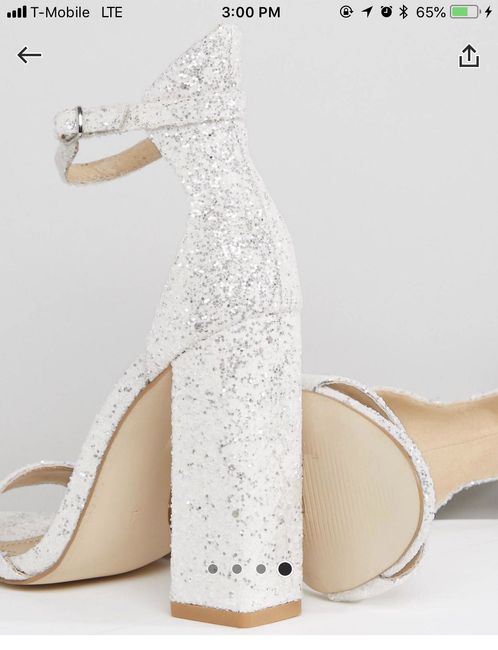 Show me your wedding shoes, any wedge heels in the house? 2