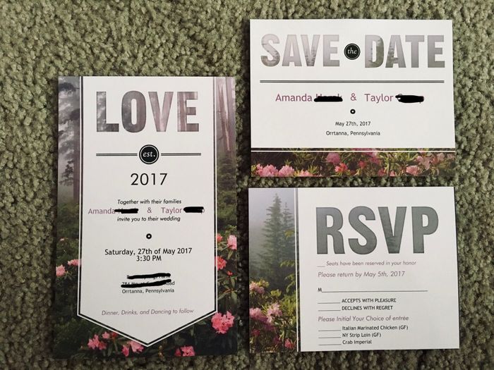 How much did you spend on invitations? - 1