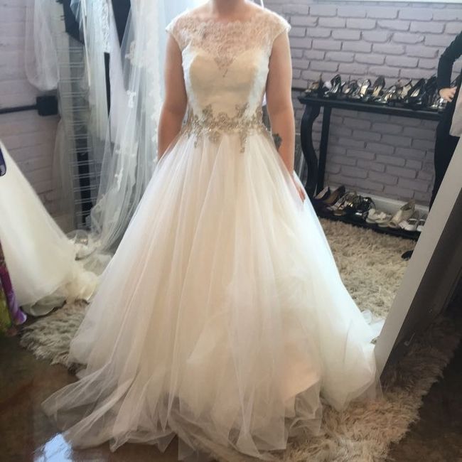 What was your least favorite wedding dress on you?