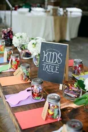Kids Table At Wedding