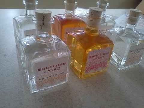 DIY Tequila and Agave Syrup Favors