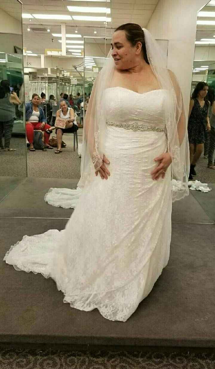 I said YES to my dress!!  It was a couple hundred over my budget but I don't care cause I LOVE it!!!