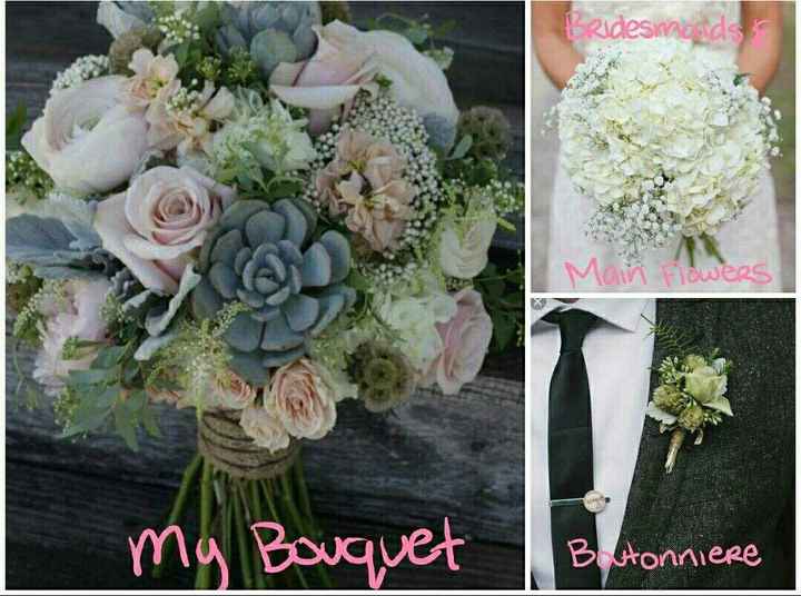 Matching bouquets