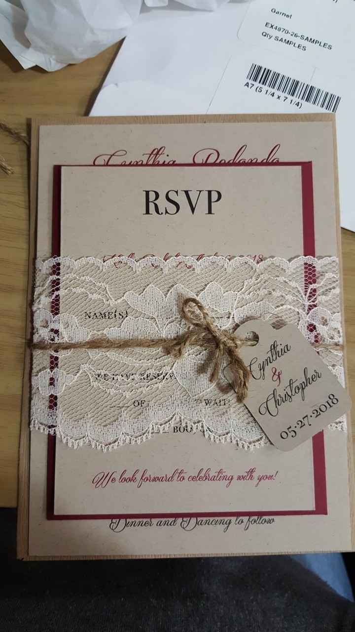 Wedding invite & Rsvps - 1