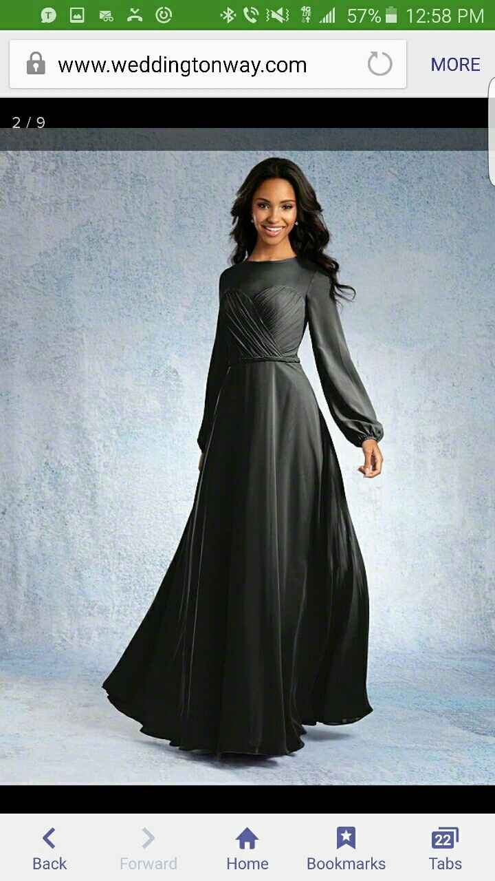Long black  BM dresses