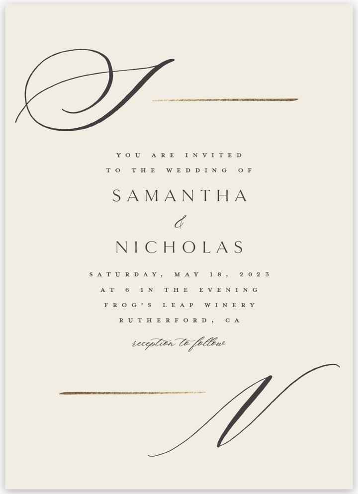 Wedding invitations looking for inspiration - 1