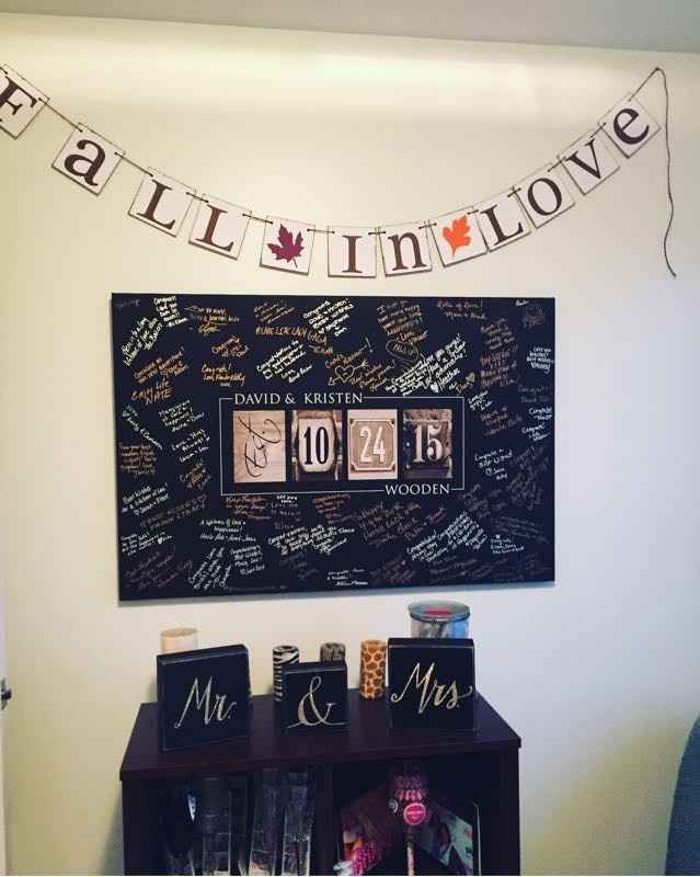 Where'd you find your non-traditional guestbook?