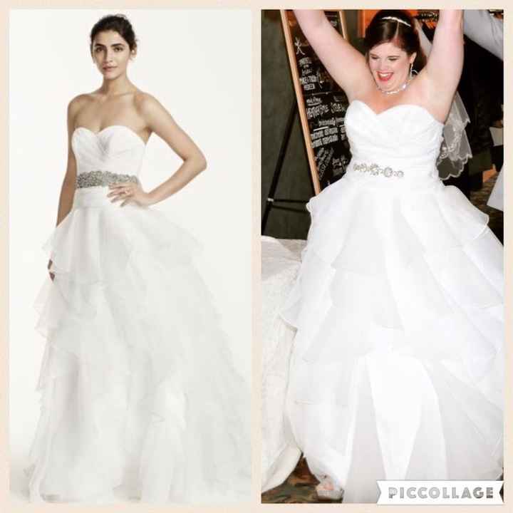 Any plus size brides think they rock their dress better than the model?