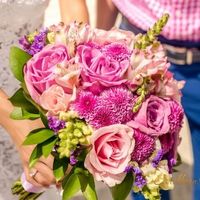 Photo charms for bouquet