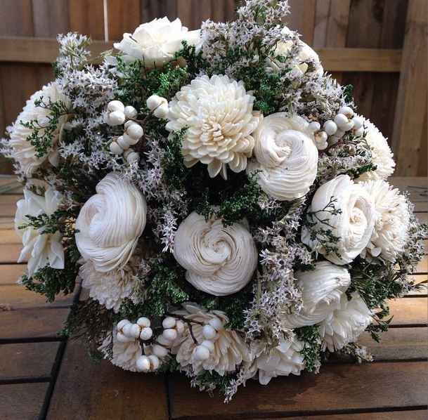 DIY Bouquets with fake flowers.