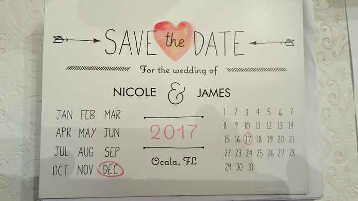Save The Date- Ill show you mine if you show me yours!