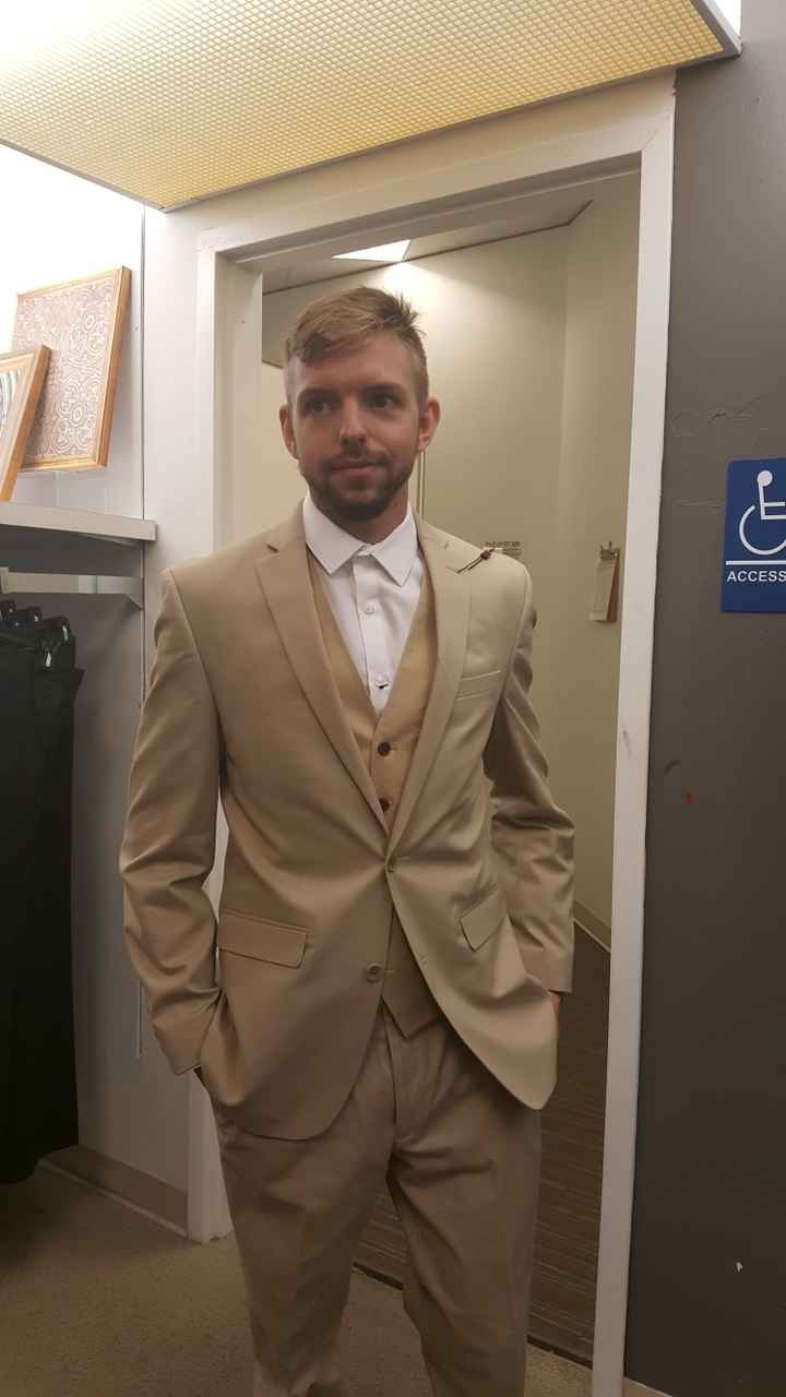 Khaki sales tuxedo wedding