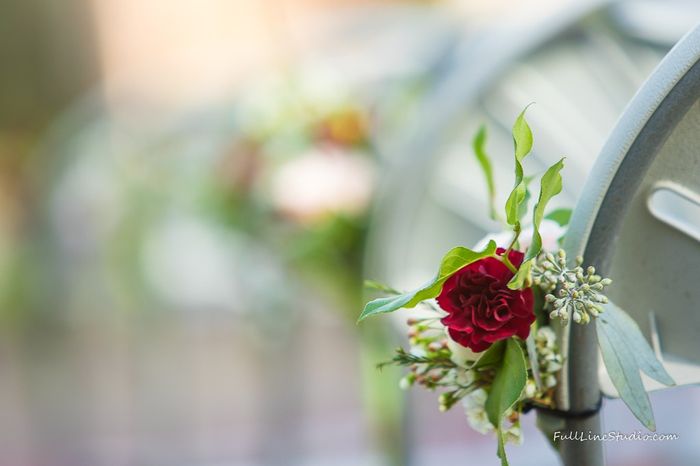 Chair flowers