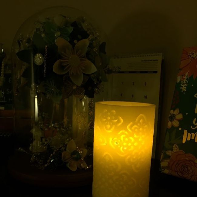 Realistic looking flame less candles