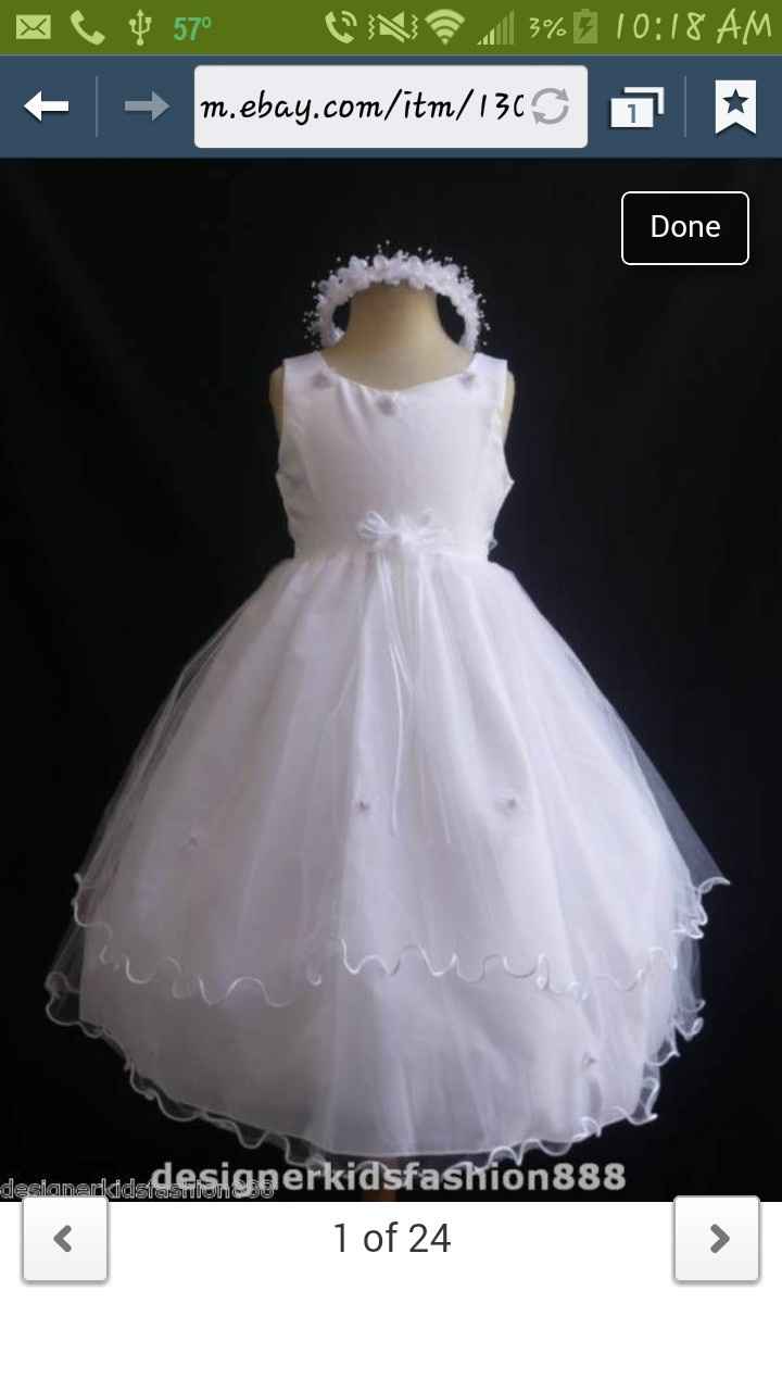 Just bought my flower girl dress! Let me see yours!