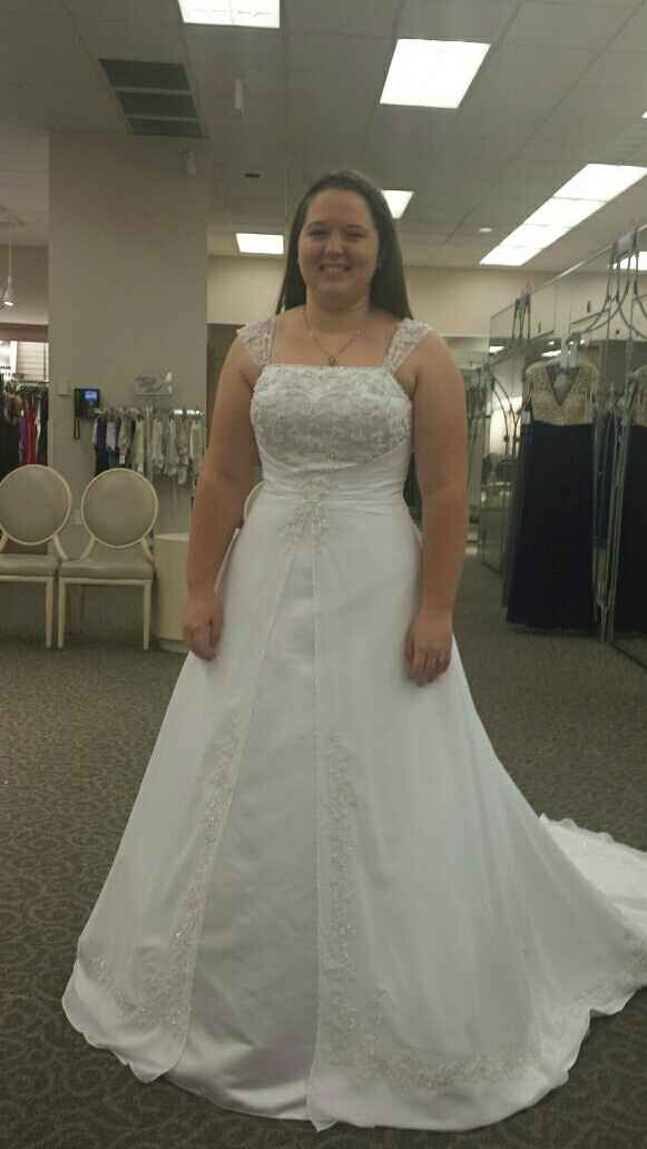 I picked up my dress