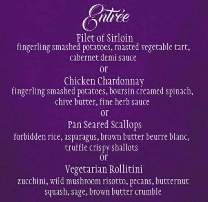 Reception menu...plated or buffet? - 1