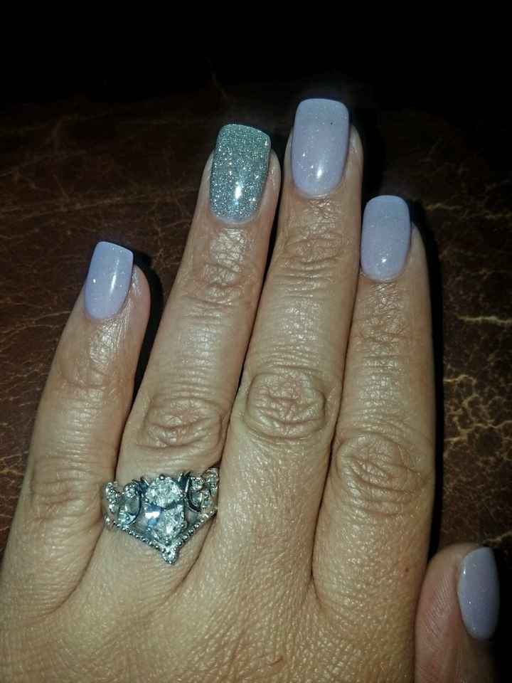 Wedding day nails, Done! dip powder/sns pics/info! - 1