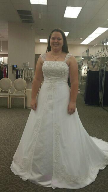 I picked up my dress