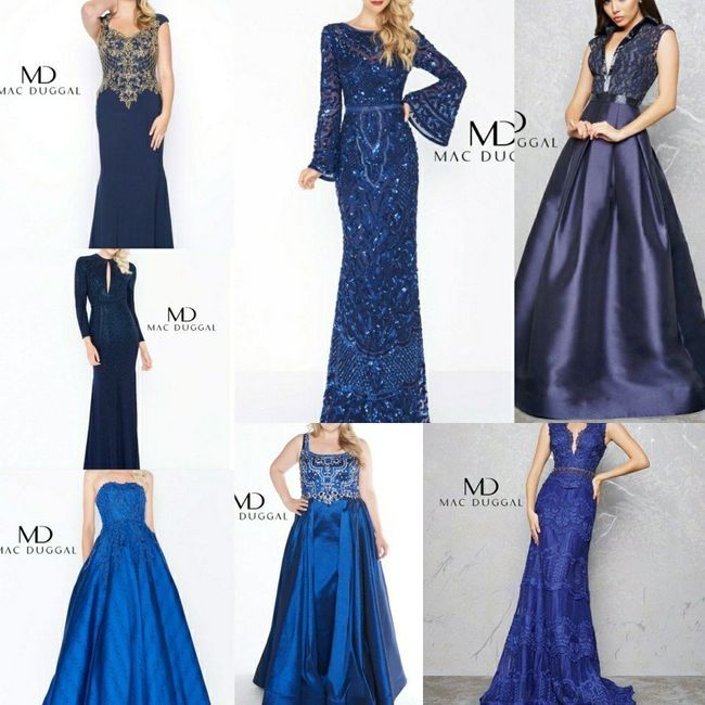 Colored wedding gowns