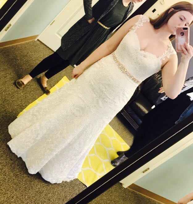 Got to try on my dress after the alterations! - 1