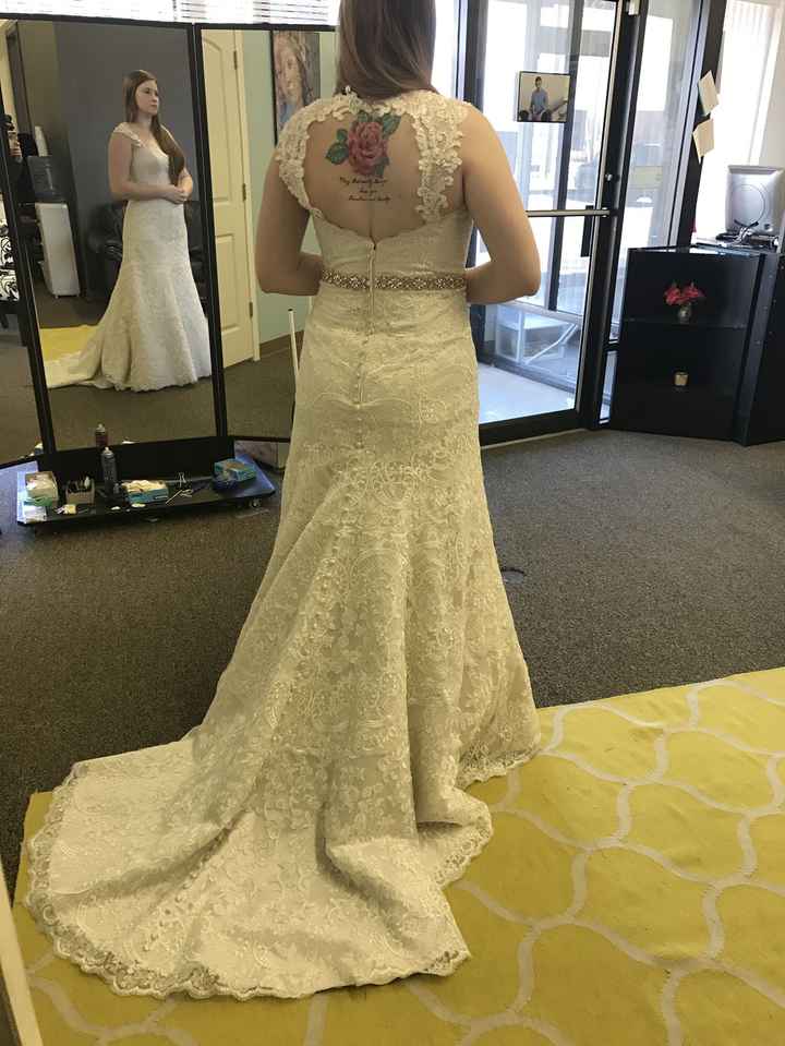 Put my dress on and was less than pleased - 1