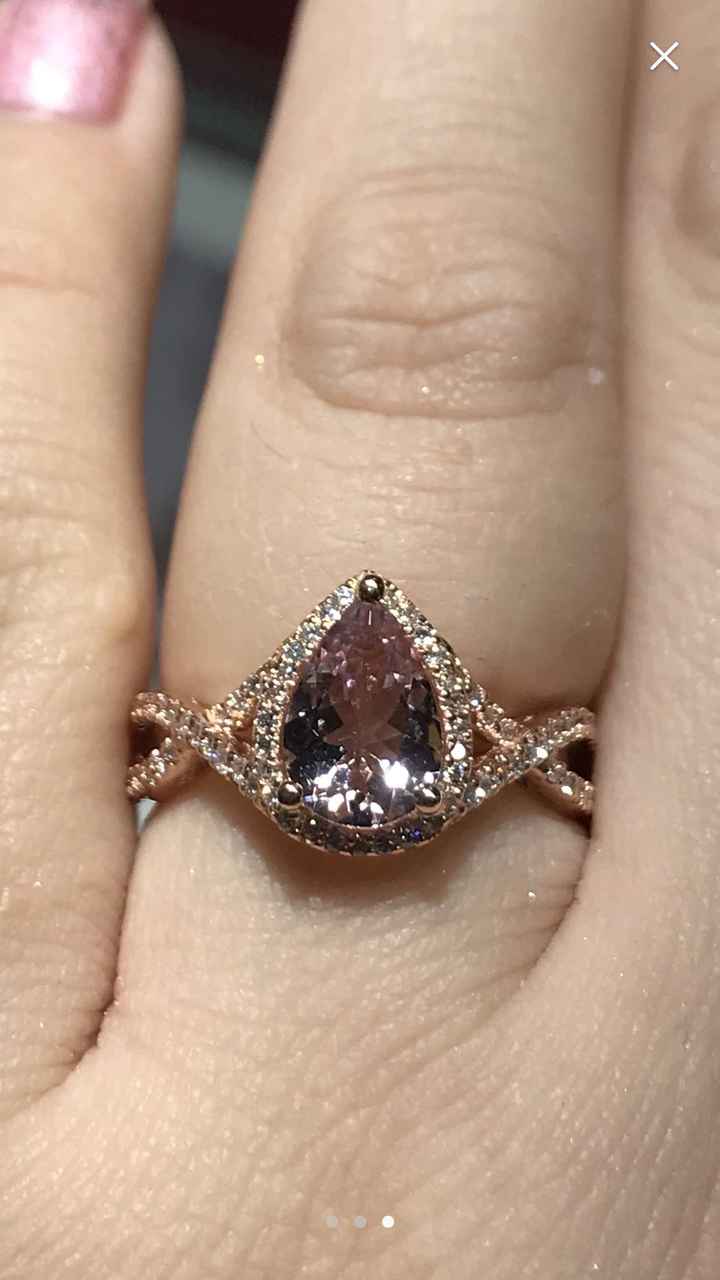 Pear/tear drop shaped rings - 2