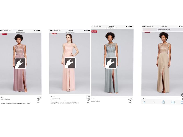 Bridesmaids - Same dress different colors vs different dress same colors