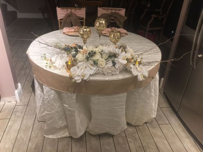  What is everyone doing for their head table and card box - 1