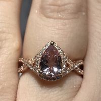 Pear/tear drop shaped rings - 2