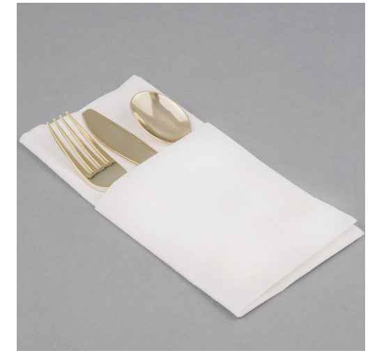 Disposable cutlery/plate settings