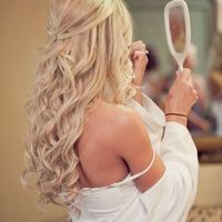 Brides wearing their hair down