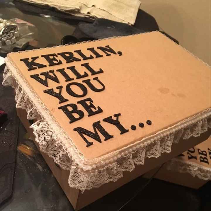 My bridal party proposal box