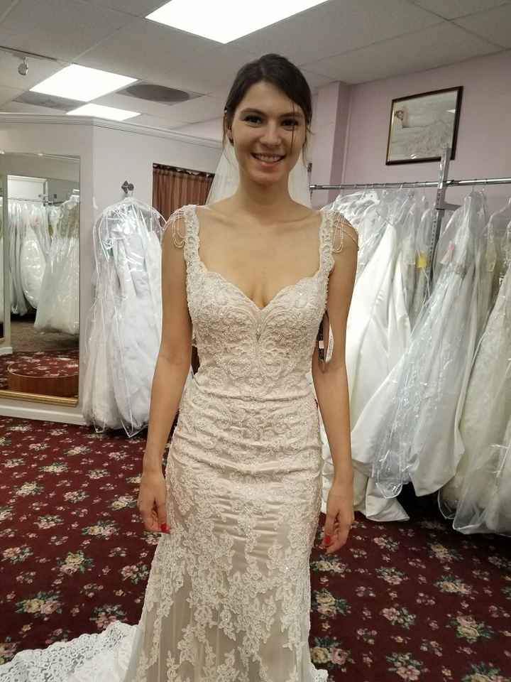 Who else loves lace?  Show off your lace dresses and/or veils! - 1