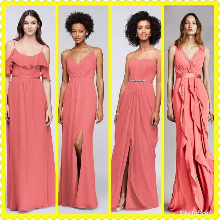 Mismatched bridesmaid dresses - 1