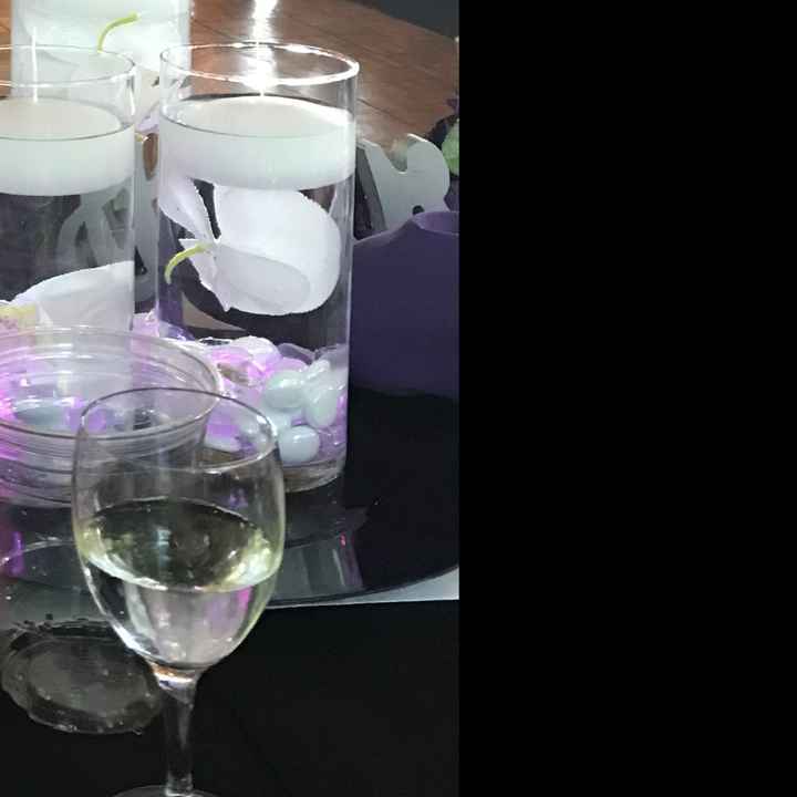 Floating candle centerpieces - 1