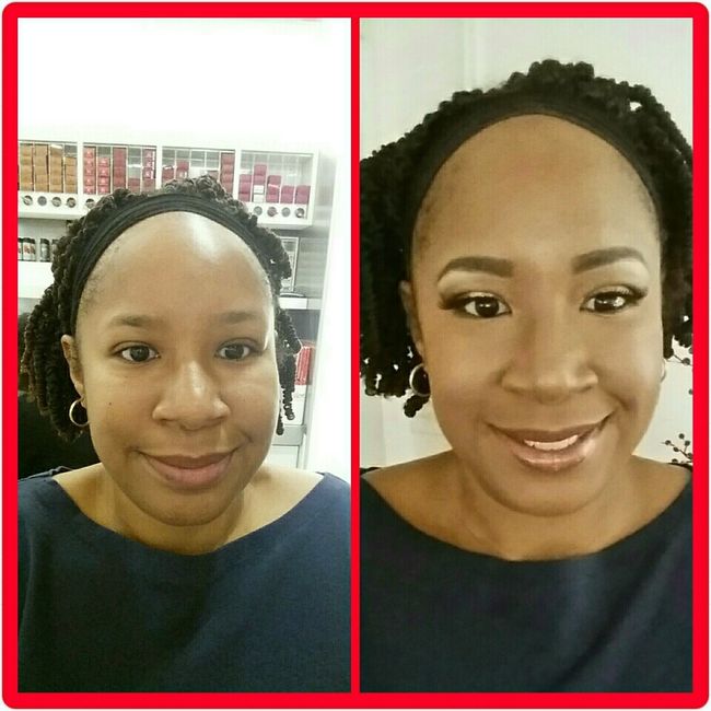 Engagement pics makeup