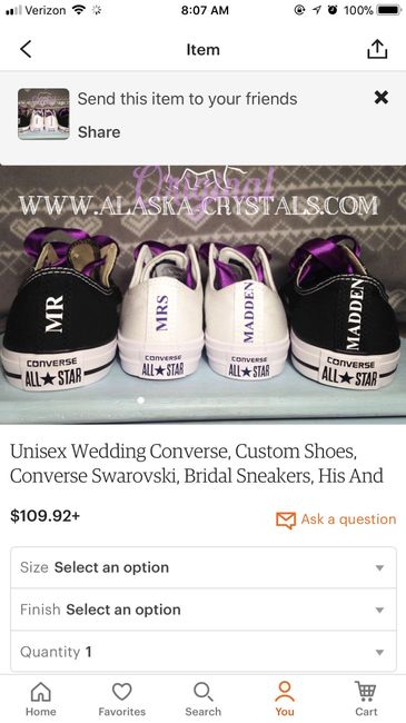Did anyone wear sneakers on their big day? - 2