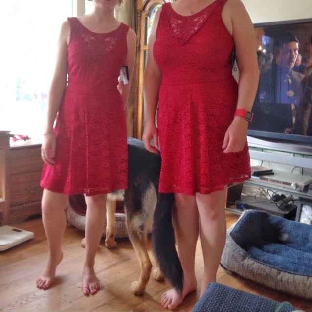 My sisters found their BM dresses!