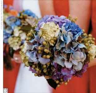 Hydranga and mason jars? Flowers?