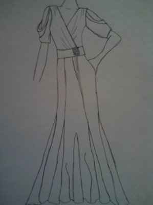 *sketch* of my DIY wedding dress! (pic)