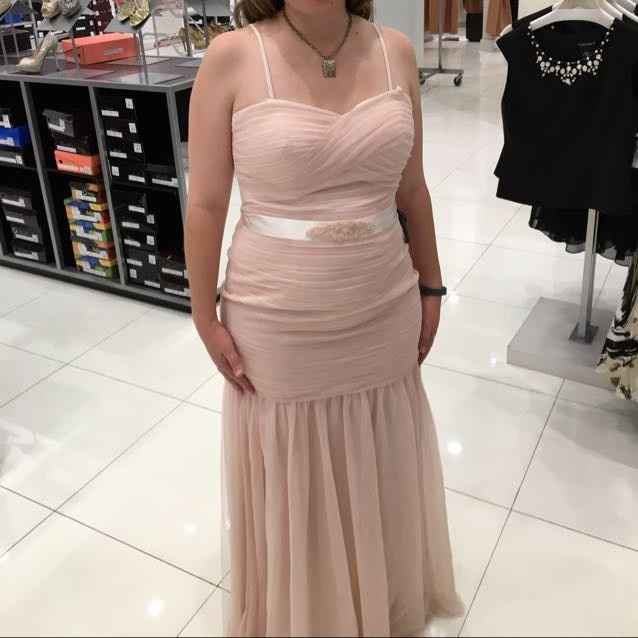 Any bride getting married in a Pink blush dress?