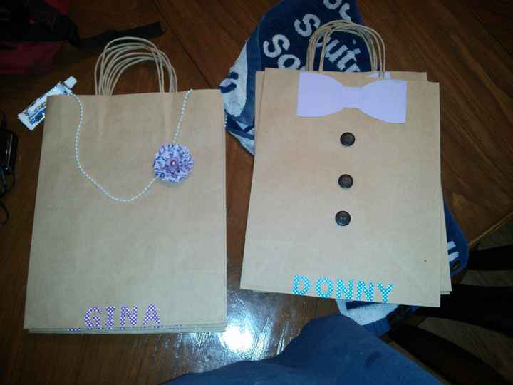 Bridesmaid Groomsmen Gift Bags