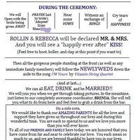 All about wedding programs...Let's see what you are doing