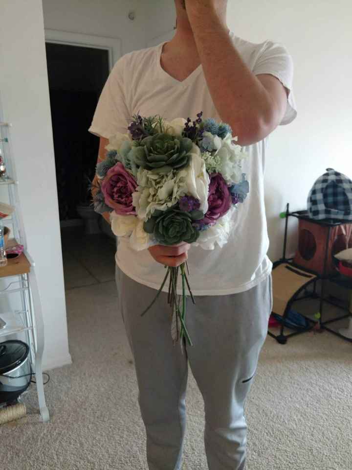 Diy bridesmaid bouquet using fake flowers