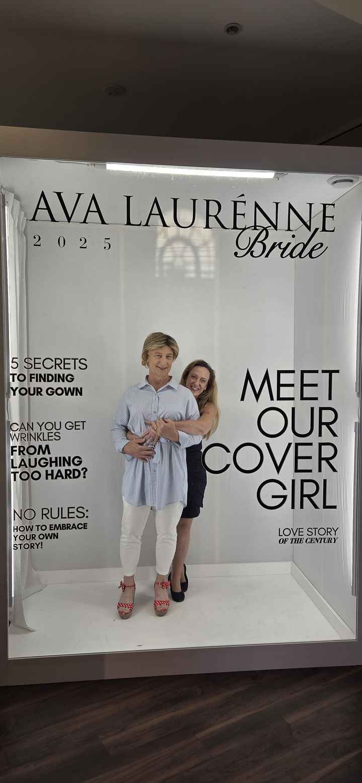 After we said 'Yes, to our dresses' at Ava Laurenne, Fredericksburg,  VA