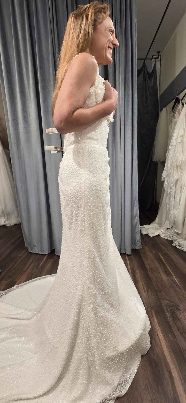Christina saying 'Yes to this dress!'